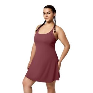 Halara Everyday Cloudful Air Plus Size Dress Rhododendron Sz XL